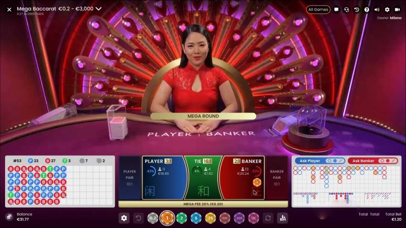 Speed Baccarat (Pragmatic) Asia99: Luật game bài xanh chín 4 cược Speed Baccarat